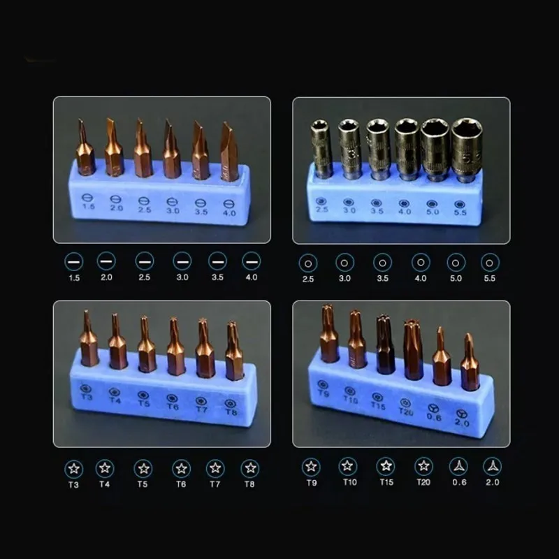 

Sunshine SS-5117 58 in1 Screwdriver Kit Mobile Phone Repair Kit Screwdriver Set Dismantling Bolt Driver