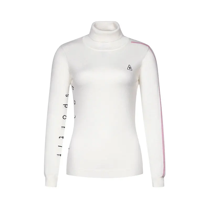 Женский свитер для гольфа отдыха с высоким воротником и длинным рукавом теплая