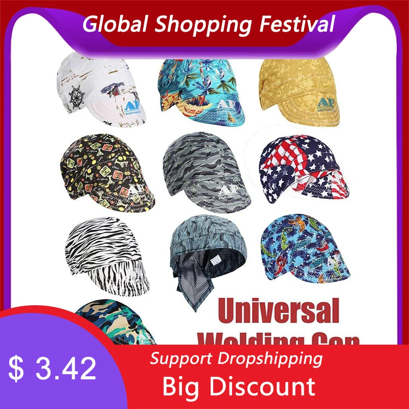 Огнестойкая огнестойкая Защитная шляпа для сварки бандана сварочный инструмент