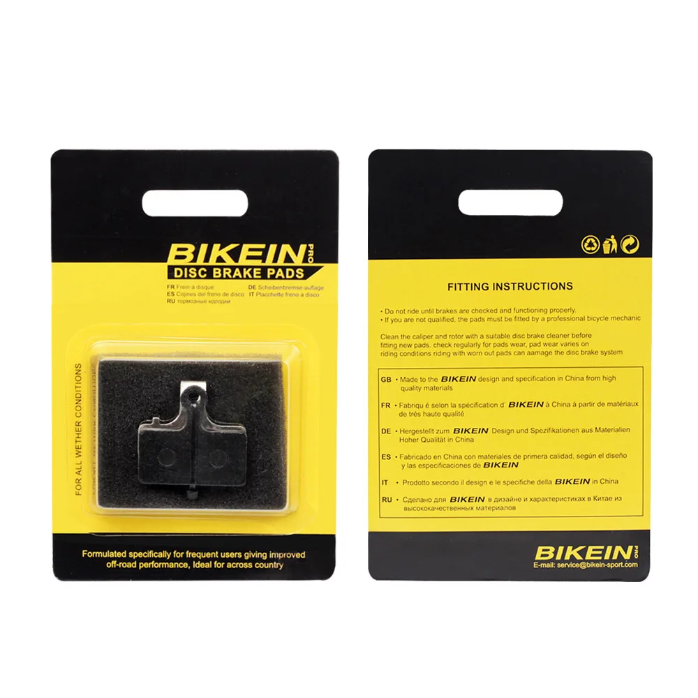 BIKEIN 4 пары горный MTB велосипед полимерный диск Тормозные колодки для Shi mano M988 M985 XT/TR M785/SLX M666 M675/Deore M615/Alfine S700