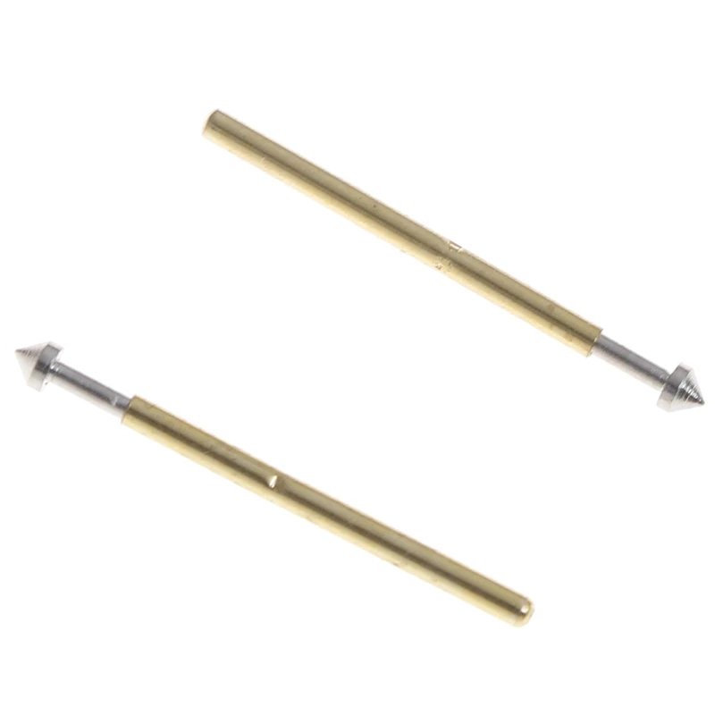 

100pcs/Lot New Spring Test Probe Pin 1.3mm Conical Head Gold Plated 1.0mm Thimble 3A P75-E2 / P75-E3