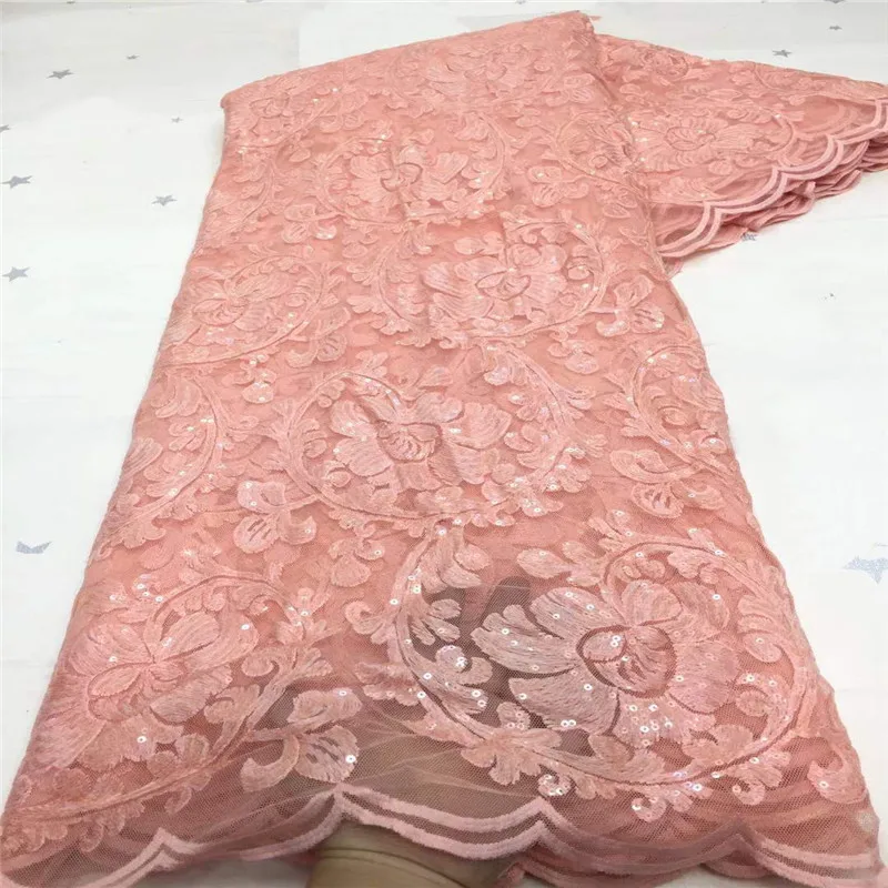 

onion Latest French Nigerian Laces Fabric High Quality Tulle African sequins Laces Fabric Wedding African French Tulle Lace