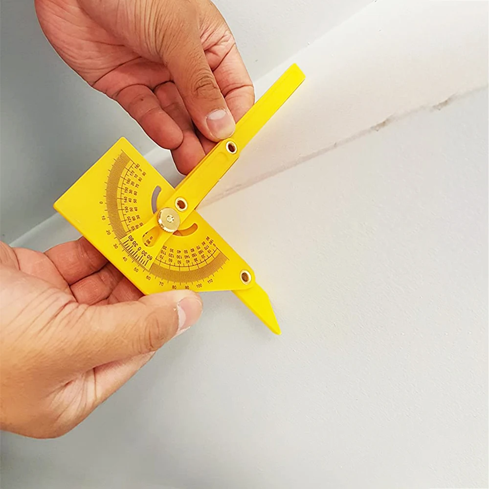 Транспортир и угломер 0-180 ° Столярный инструмент для измерительная линейка углов