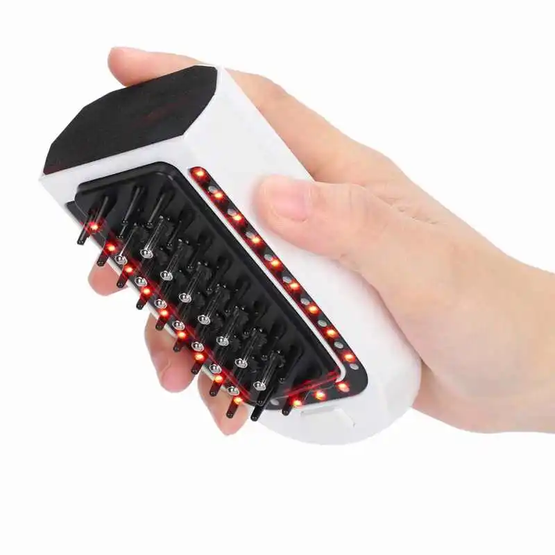 Electric Scalp Massage Comb Portable Anti-Static Red Light Therapy Serum Hair Care Massager Professional Tool | Красота и здоровье
