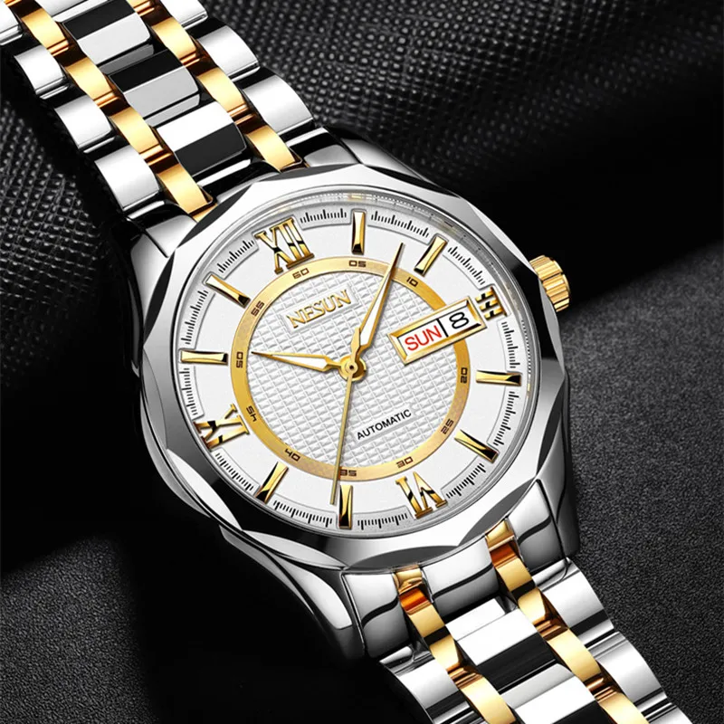 

Модный бренд мужские наручные часы бизнесменов наручные часы для мужчин автоматические механические часы 100% реальные часы из стали 316L кале...