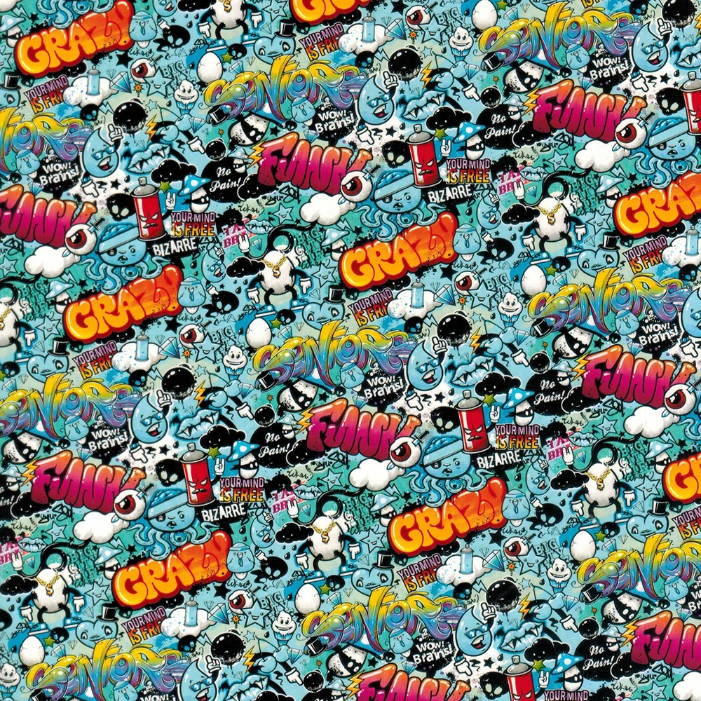 

cnHGarts Size 0.5m 10 square meters pva cartoon hydrographic dipping film painting water transfer printing film WTP1585