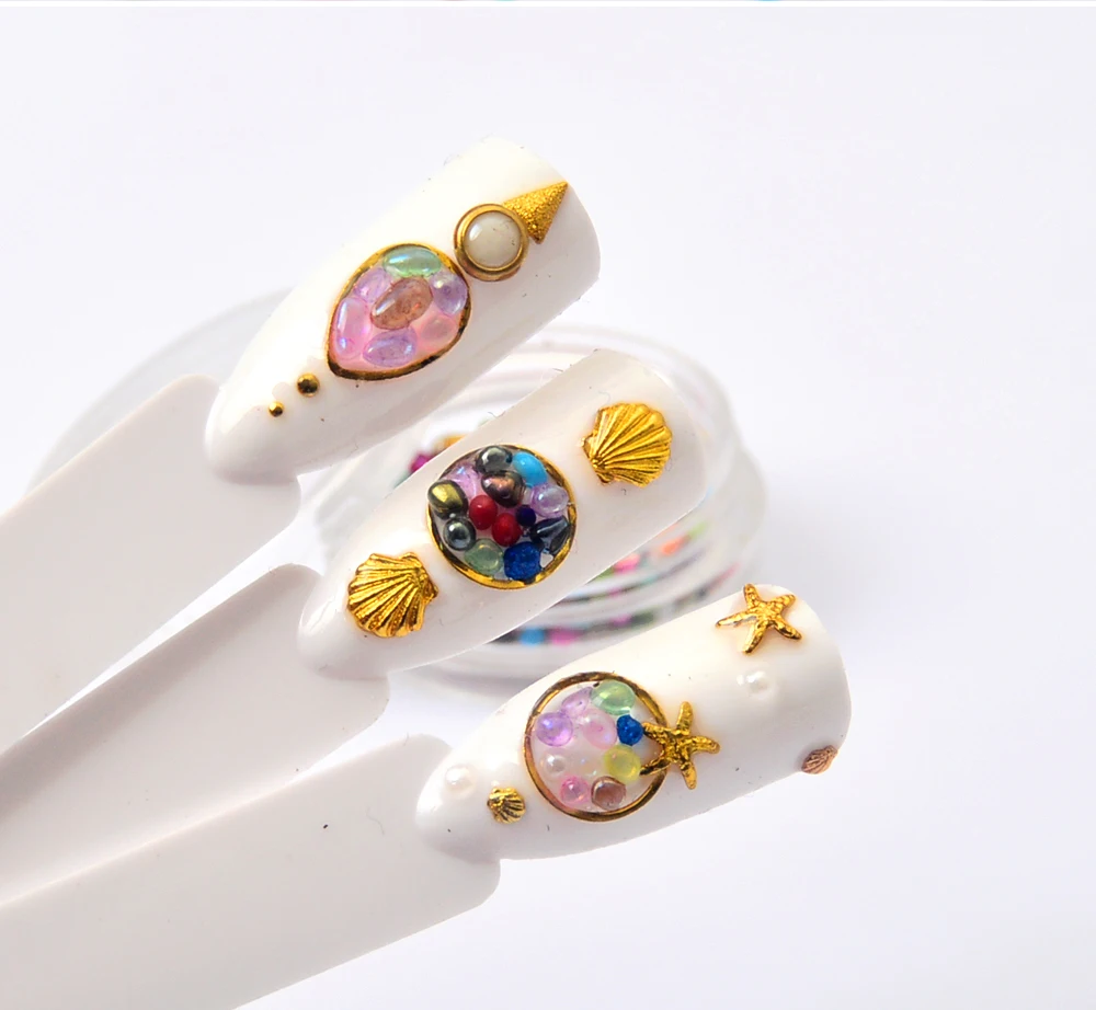 1 коробка естественный неправильной формы камень для дизайна ногтей украшения