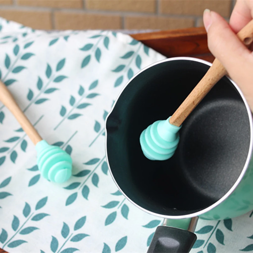 1 шт. силиконовые палочки для медового стакана длинные деревянные кусачки