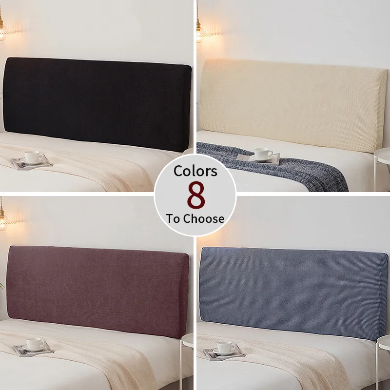 

Elastic Bedhead Cover All-inclusive Bed Head Cover Solid Color Bed Head Back Protection Colchas Para Cama Headboard Dustcover