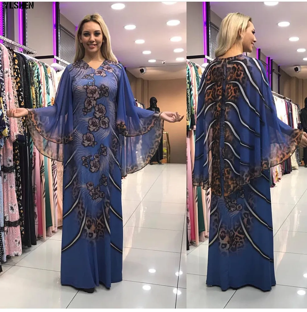 African Dresses for Women Dashiki Print Cape Maxi Dress Clothes Sexy Robe Africain Basin Riche Africa Outfit 2019 | Тематическая