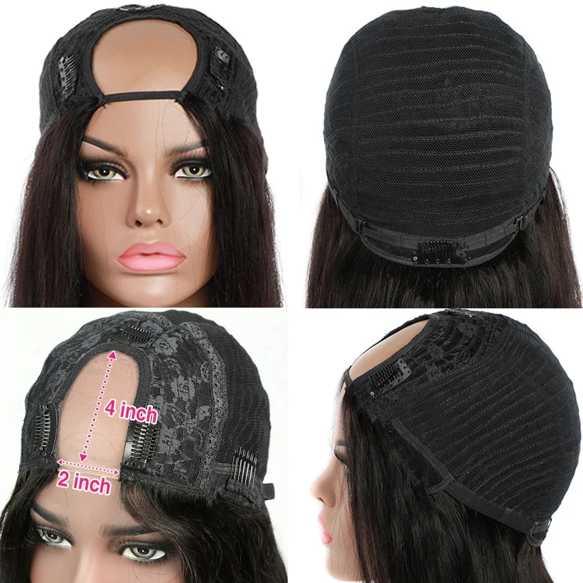 4x4 парик с закрытием шнурка прямой фронтальной шнуровкой человеческих волос для