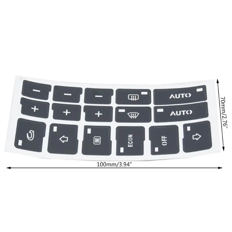 

Car Air Condition AC Climate Control Button Repair Stickers Decals For A4 B6 B7 2000-2004