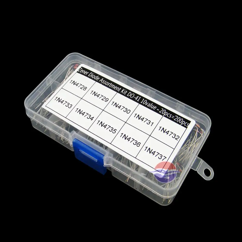 10 Values x 20pcs Zener Diode Assortment diy kit Electronic set pack 3.3V 3.6V 3.9V 4.3V 4.7V 5.1V 5.6V 6.2V 6.8V 7.5V