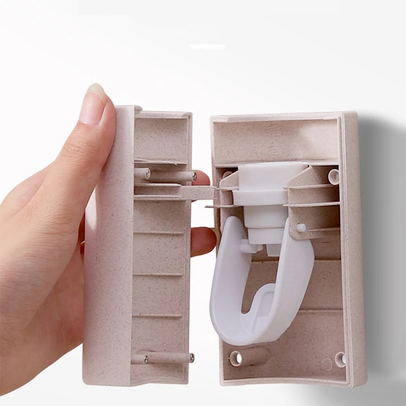 

Automatic Toothpaste Dispenser Dust-proof Toothbrush Holder Wall Mount Stand Toothpaste Squeezer Bathroom Accessories Set