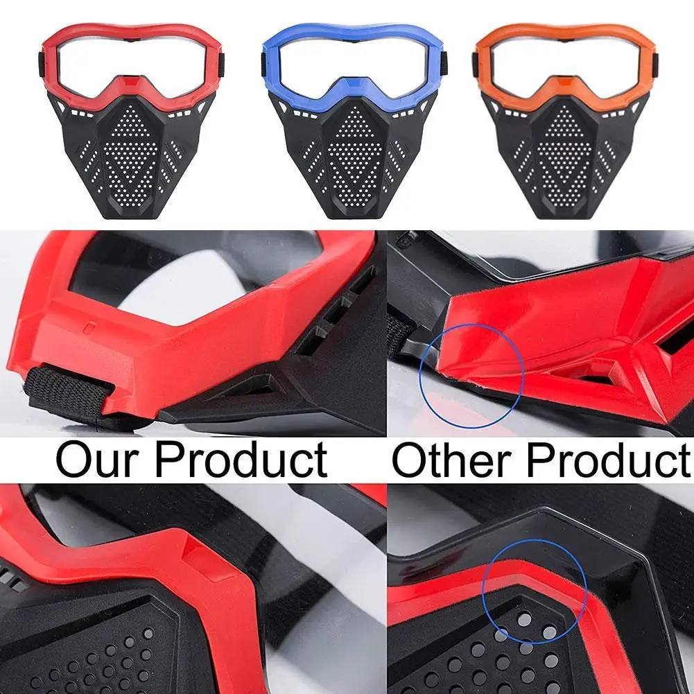 

Soft Bomb Mask Children's Shooting Game Protective Equipment Toy Soft Bomb Battle Mask