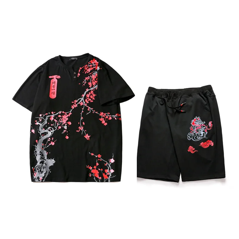 

Match with a11 1033 + dk312 plum blossom Kirin printing large men's casual sports package