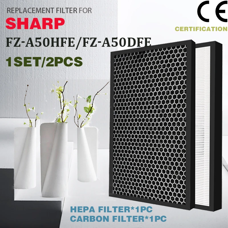 

HEPA air filter FZ-A50HFE FZ-A50DFE Replacement for sharp KC-A50E KC850E KC-BB30-W KC-A50EUW KC-W280SW KC-CD30-W air purifier