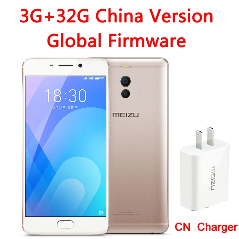 Meizu M6 примечание 6, Всемирная Версия прошивки, 3 Гб Оперативная память 32GB Встроенная память 4 аппарат не привязан к оператору сотовой связи Snapdragon 625 Octa Core 5," FHD bluetooth сотовый телефон металлический корпус - Цвет: 3G 32GB Gold