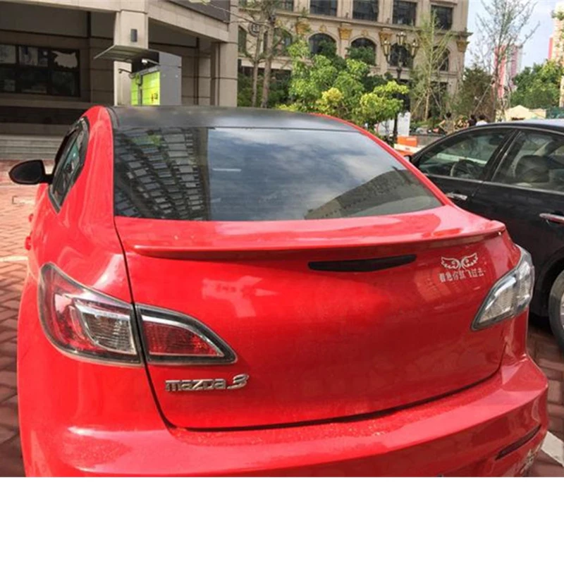 Для спойлера крыло Mazda3 2008-2013 задний губ автомобиля плавник второго поколения/м3