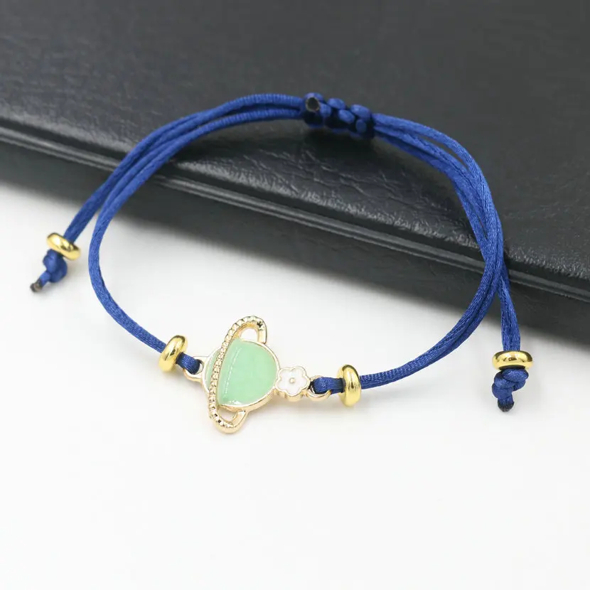 Счастливая красная веревочная нить струны кос для женщин браслет золото Цвет