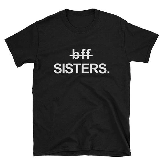 Bff футболка лучшая подруга сестра в стиле tumblr эстетическое Девушки Мода t