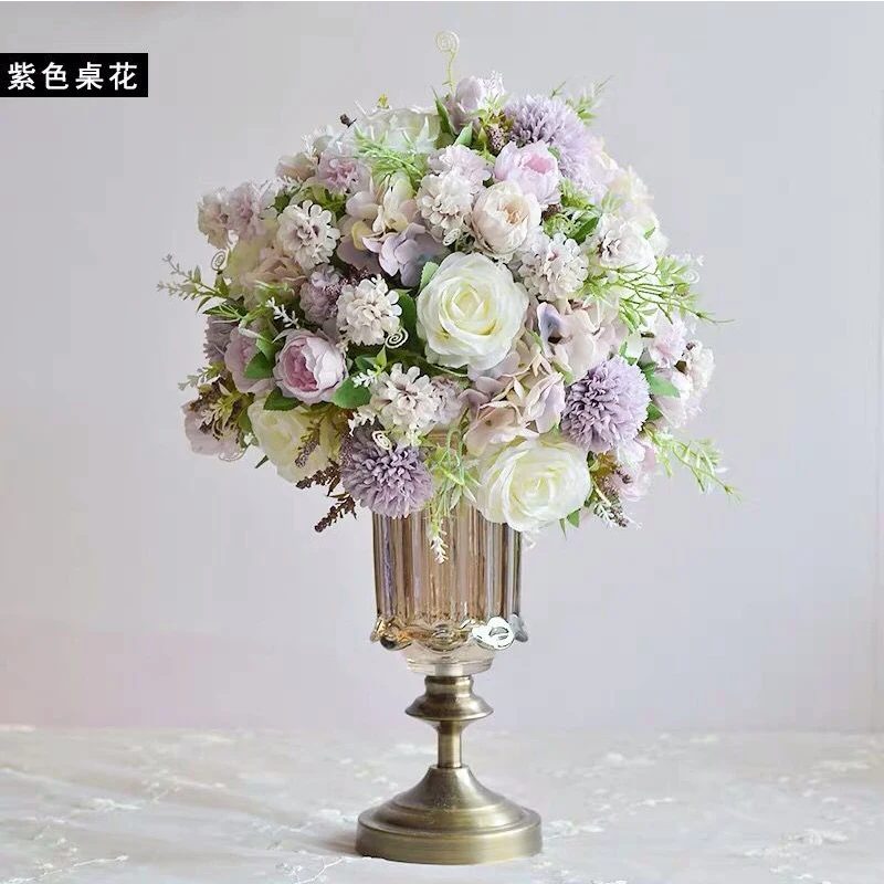 

wedding decoration road lead artificial round flower ball wedding table centerpiece flower balls Arch flower