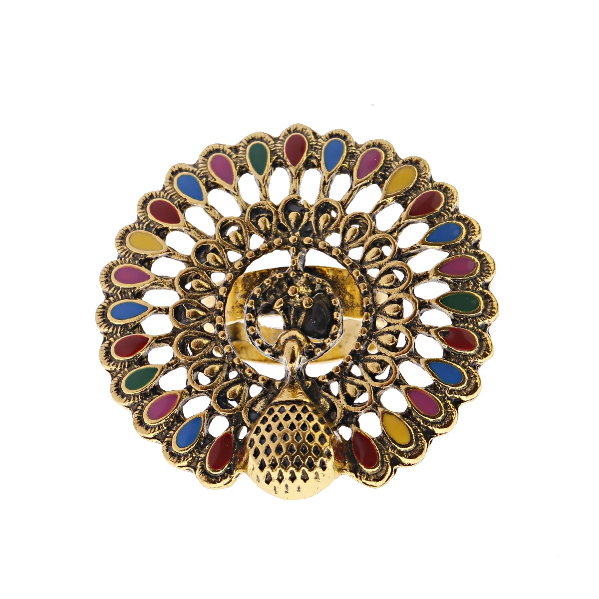 Большие круглые золотые жемчужные кольца в стиле бохо для женщин индийский