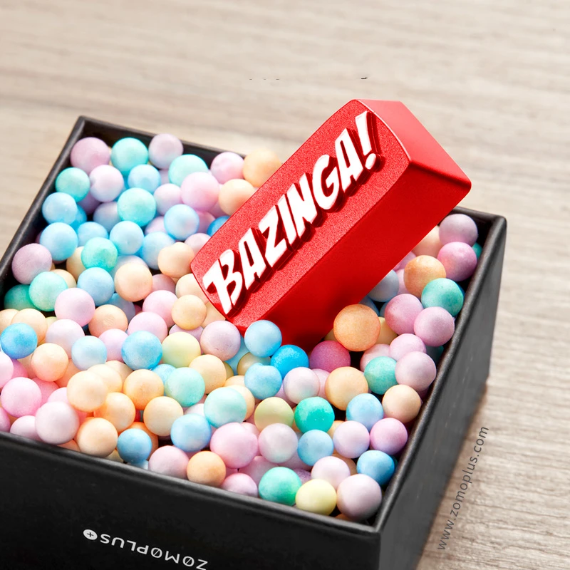 The big bang theory bazinga keycap металлические клавиши на клавиатуру для механической