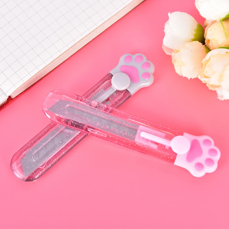 

1pc Cute Cat's Claw Mini Portable Utility Knife Hand-made Paper Knife Stationery