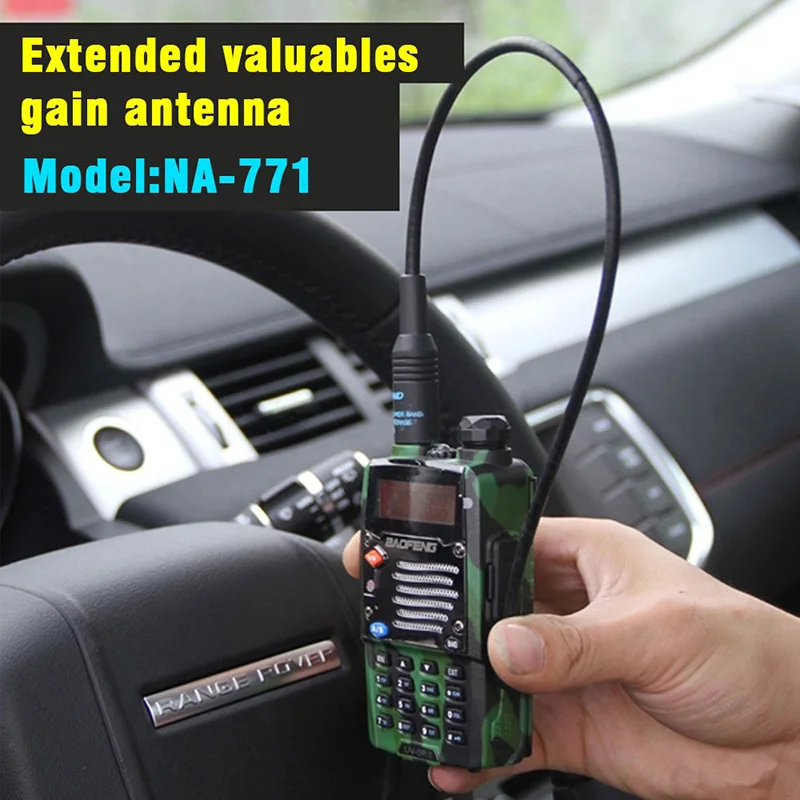 Новейшая Мягкая ручная радиоантенна для Nagoya NA 771 SMA Female 144/430MHZ VHF/UHF Антенна Baofeng