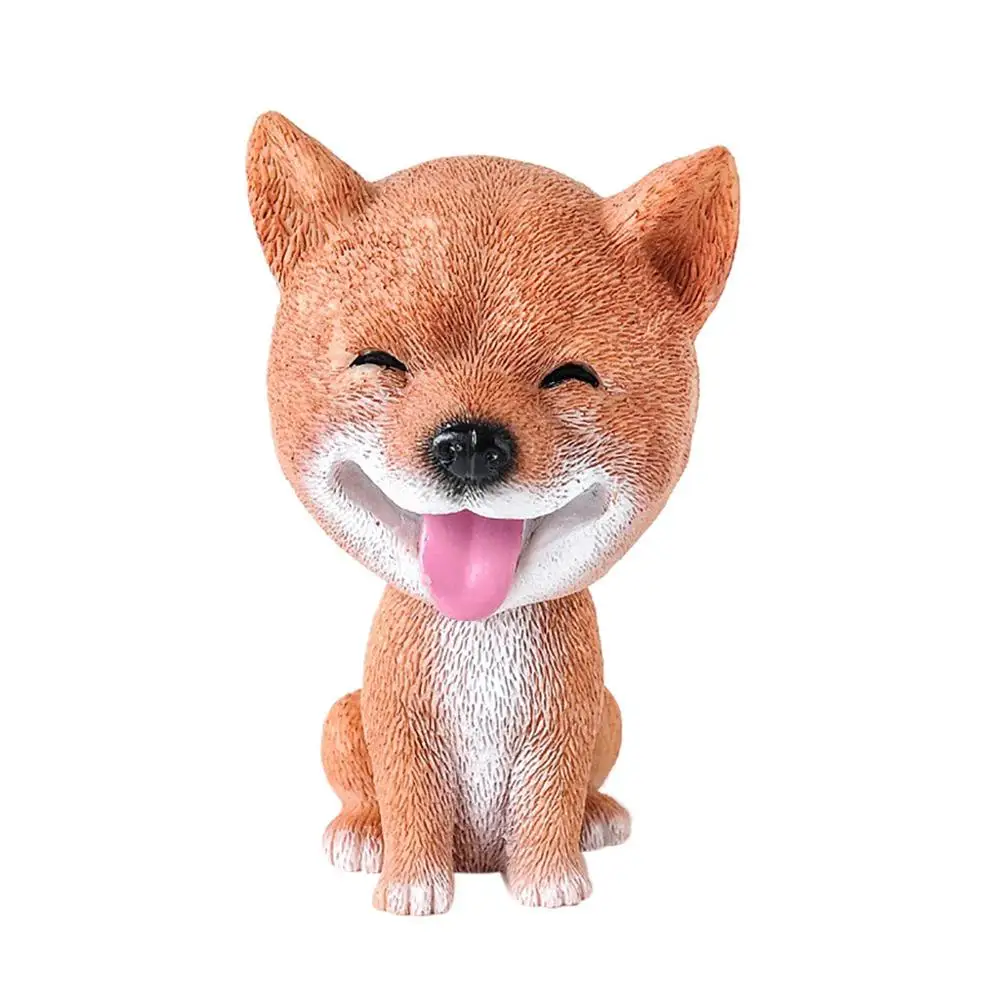 Аксессуары для автомобиля интерьерные милые куклы собаки качающаяся голова