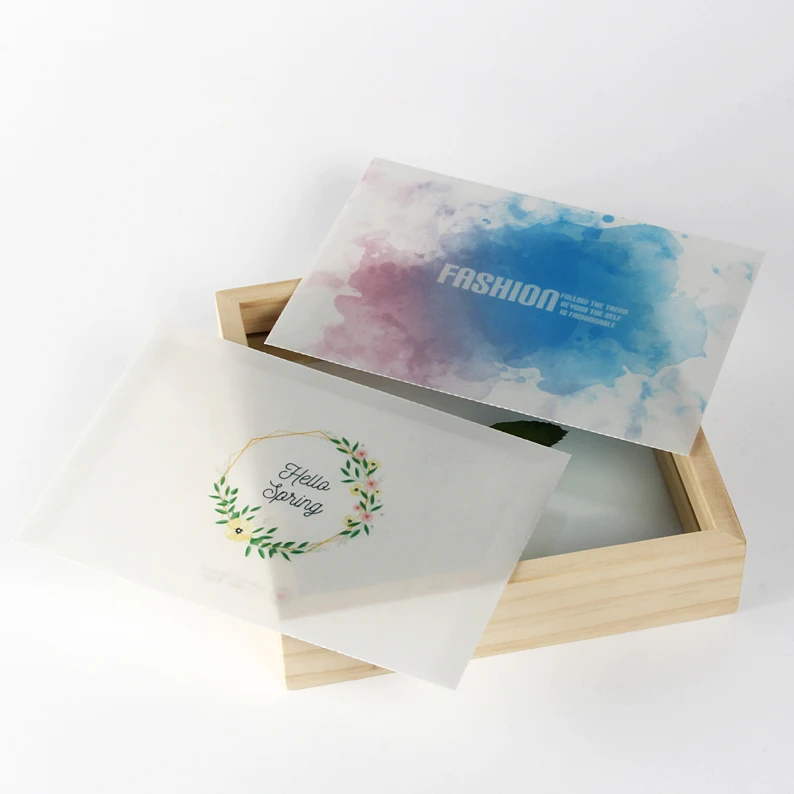 20 шт прозрачная матовая бумага с серной кислотой Свадебная пригласительная