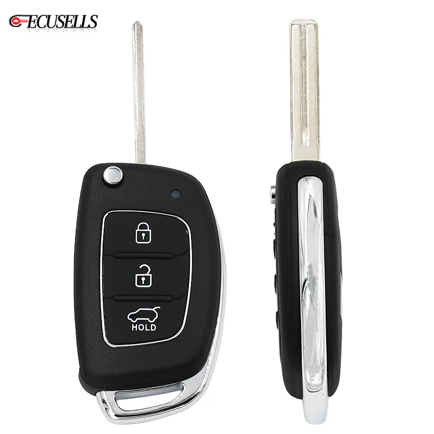Складная откидная оболочка ключа дистанционного управления чехол с 3 кнопками