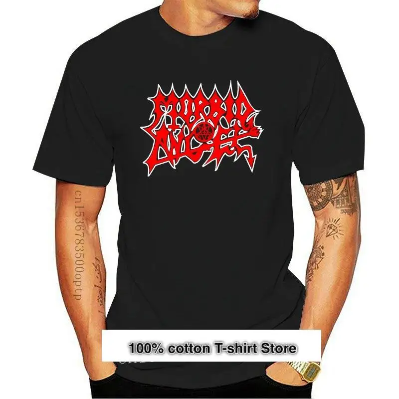 

Camiseta Morbid Angel para hombre, camisa de manga corta con logotipo Rojo Negro de Metal, talla S,M,L,XL,2XL,3XL, nueva