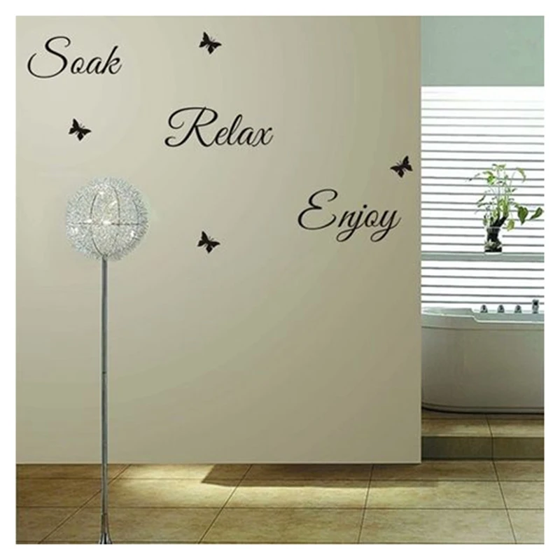 1 шт. съемный &quotЗамачивание Расслабление Наслаждайтесь&quot стикер на стену