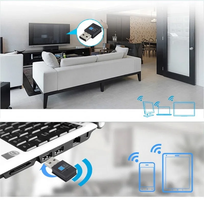 Сетевая карта KuWFi с Bluetooth 4 0 2 ГГц 8/10 Мбит/с | Компьютеры и офис