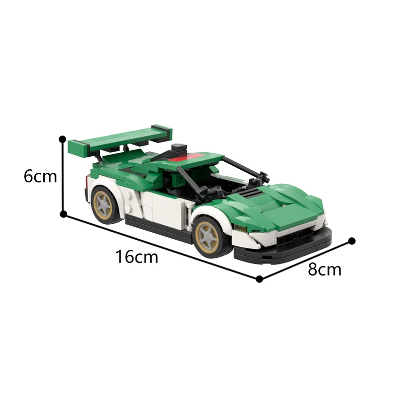 

BZB MOC 35411 Racing Car Sports Car Model Classic High-Tech Sports Car Children Boy Toys Assembly Birthday Gifts Decorations