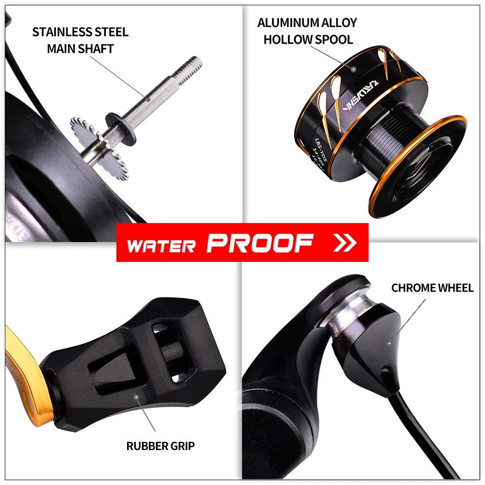 Катушка спиннинга KATYUSHA 6 6: 1 11-21 кг