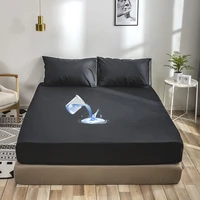 1pc waterproof mattress cover twin bedroom matress for bed comfortable queen summer sleeping mat solid color king size bed cover