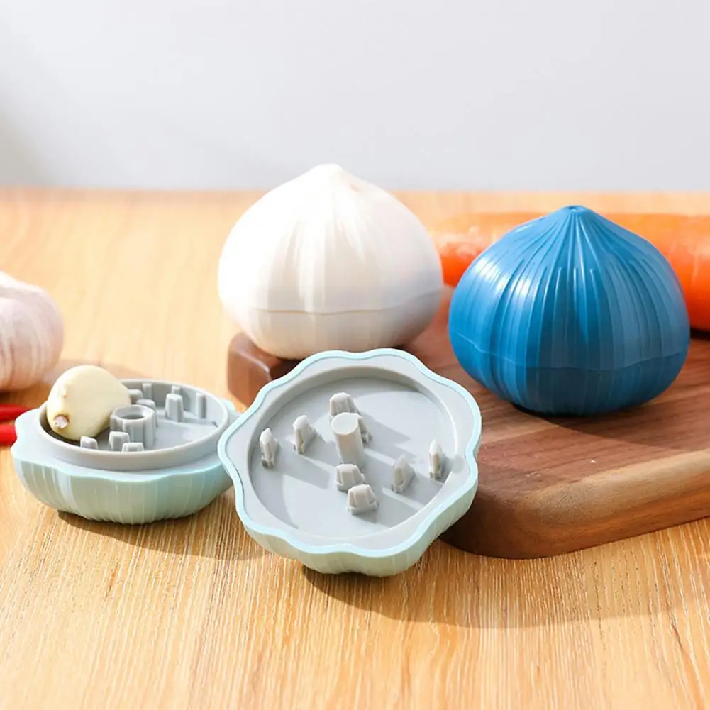 

Smooth Cute Mini Plastic Easy Use Vegetable Shredder Crusher Slicer 3 Colors Garlic Crusher Portable for Home
