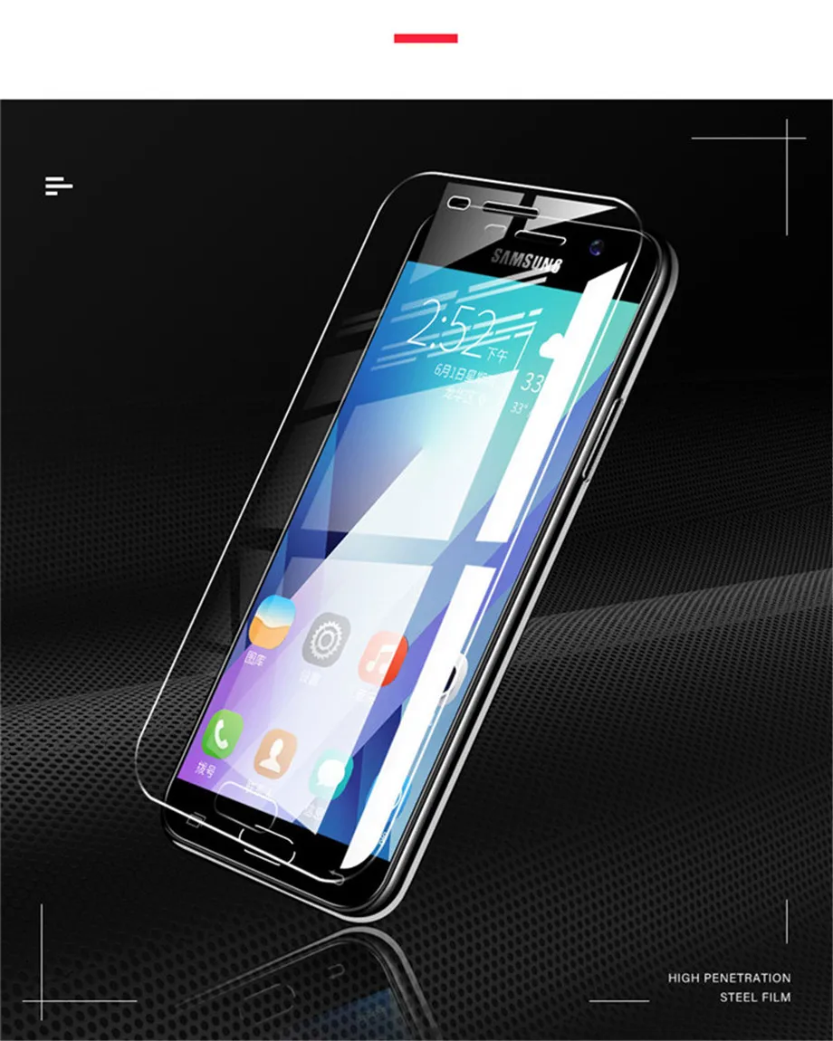 3 шт. защитный Стекло для samsung Galaxy A5 A7 A3 A8 A9 Стекло на samsung J5 J7 J3 Pro J4 J6 J8 Экран защитная пленка