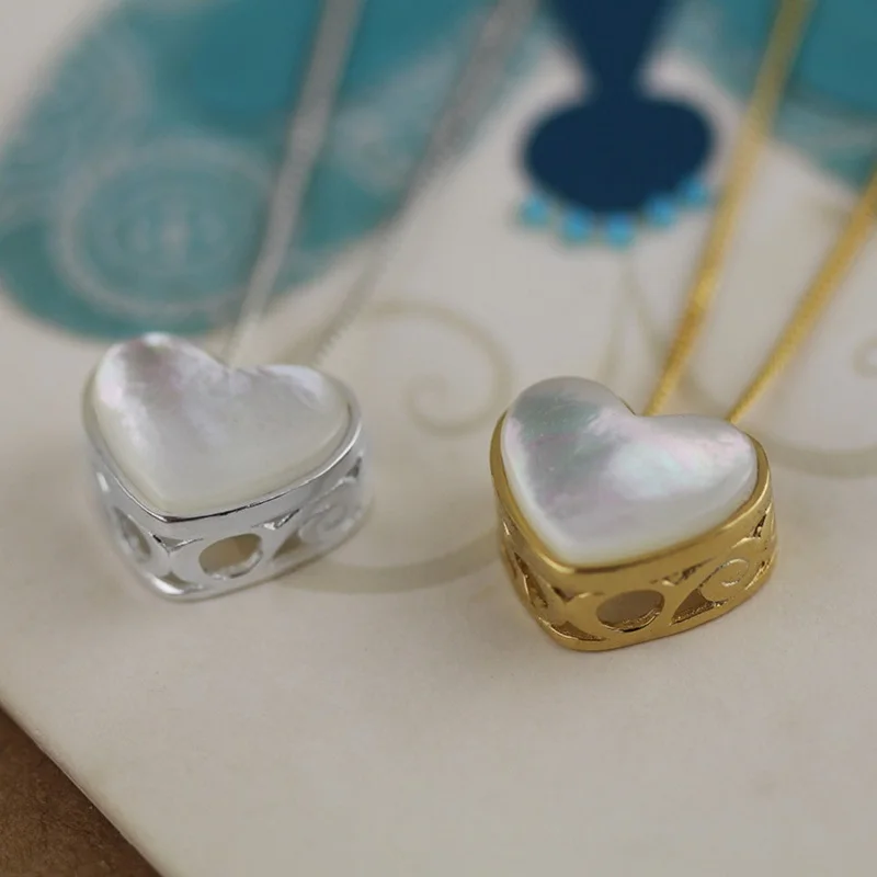 Acecare Золотая подвеска в виде сердца серебряная ювелирное изделие из серебра 925