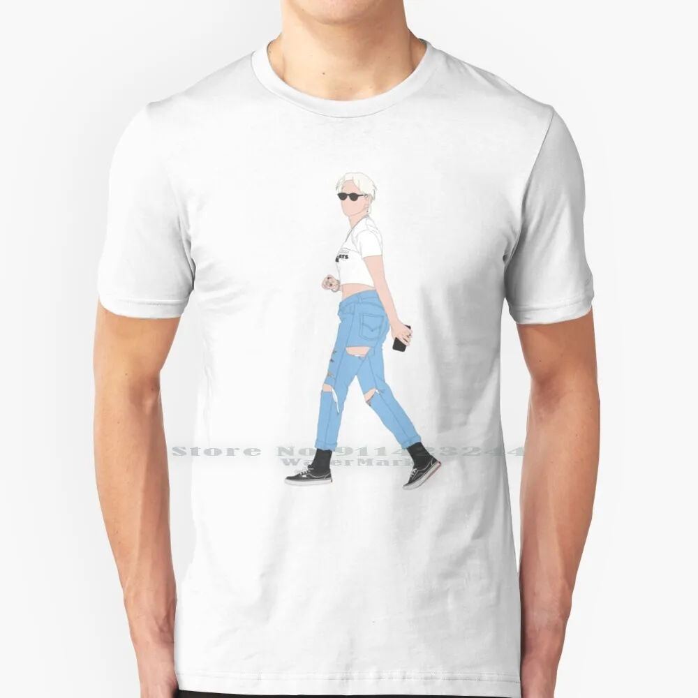 

Футболка из хлопка с рисунком Кристен Стюарта, 6XL