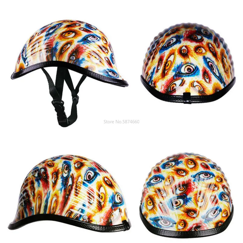 Мотоциклетный шлем на половину лица винтажный Ретро-шлем для мотоциклистов