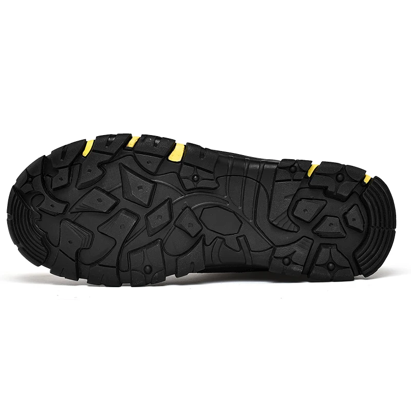 Ботинки мужские из натуральной кожи Боевая Уличная обувь для работы по щиколотку