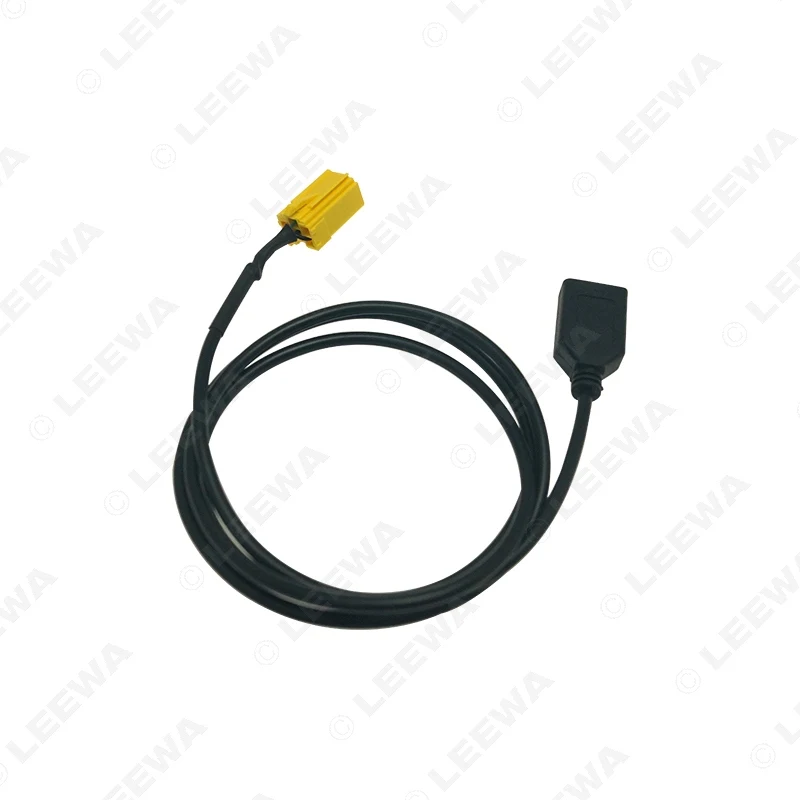 Автомобильный аудио-радиоприемник LEEWA 6Pin AUX USB-кабель Женский удлинитель для MINI ISO