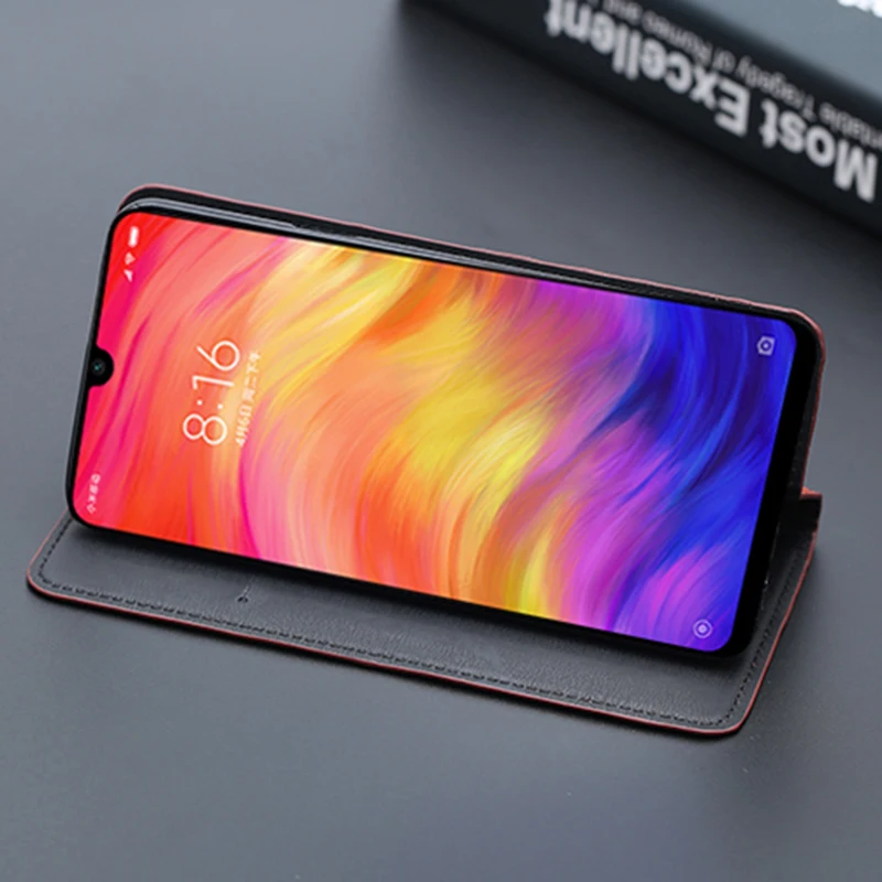 Роскошный флип-чехол для телефона Red Mi Note 7 8 9 9T Чехол карт холщовая текстура