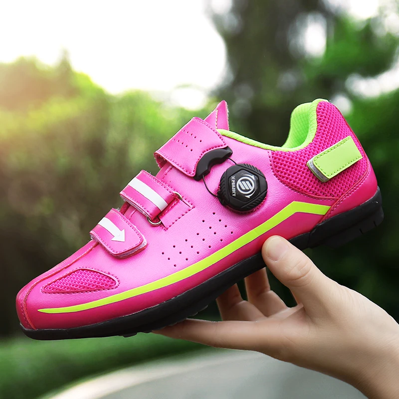 

Women's and men's mountain non-slip bicycles women's lightweight breathable bicycle shoes sapatilha mtb masculino size 36-44