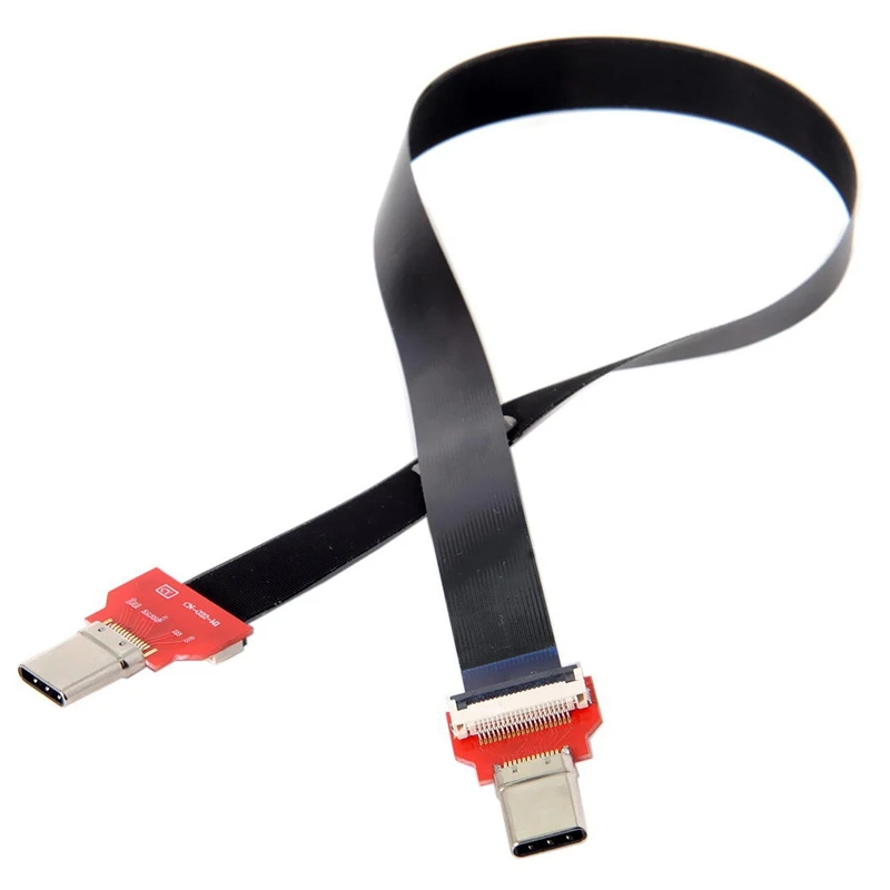 20 см Fpc плоский Usb 3. 0 Type-C Usb-C папа-папа кабель для передачи данных ноутбука