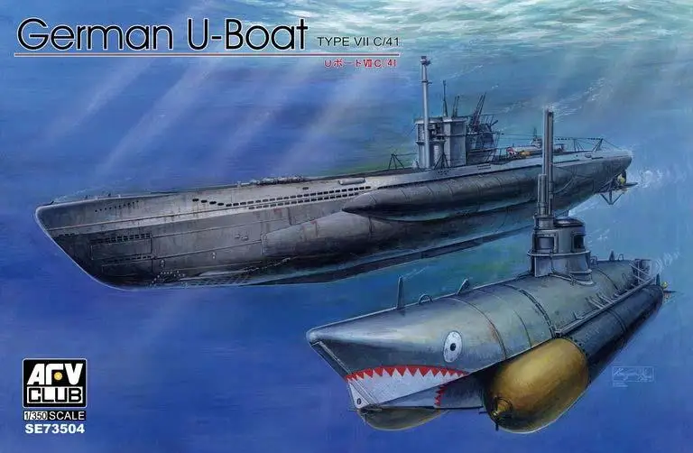 

AFV Club SE73504 1/350 German U-BOAT Type VII C/41 Model Kit